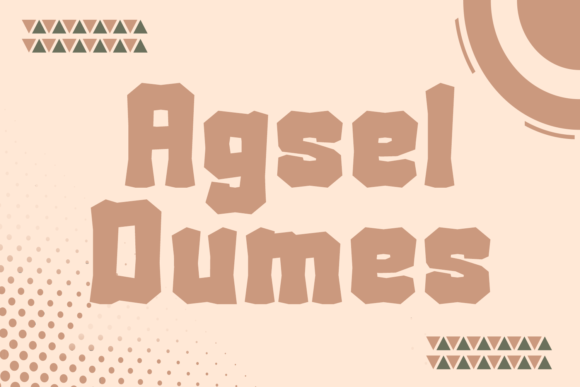 Agsel Dumes: A Bold Halloween Typeface for Editorial Design