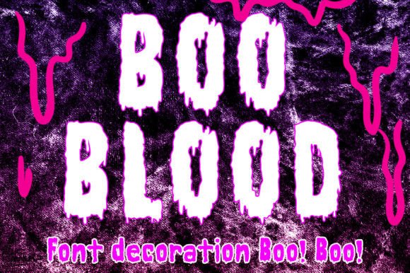 Boo Blood: A Bold Halloween Display Font for Editorial Projects