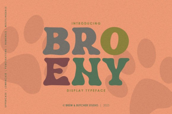 Broeny: A Psychedelic Display Font for Bold Web Design