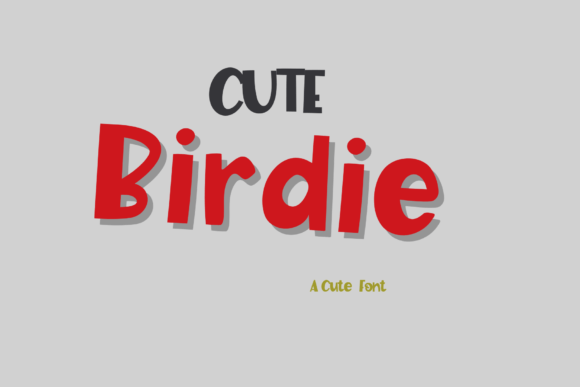 Cute Birdie Font for Business Branding