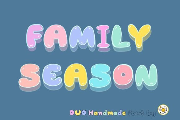 Family Season: A Bold Font for Playful Branding