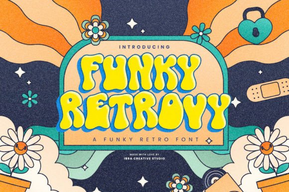 Funky Retrovy: The Groovy Display Font for Bold Editorial Design