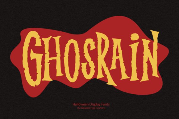 Ghosrain Font Review for Spooky Branding Projects