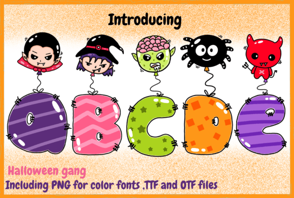 Halloween Gang: A Playful Display Font for Creative Projects