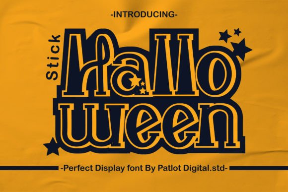 Halloween Stick Font for Seasonal Campaigns