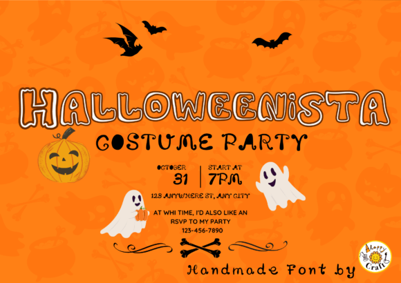 Halloweenista: A Modern Display Font for Digital Creativity