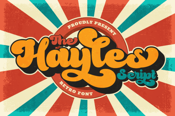 Hayles: A Retro Script Display Font for Bold Branding
