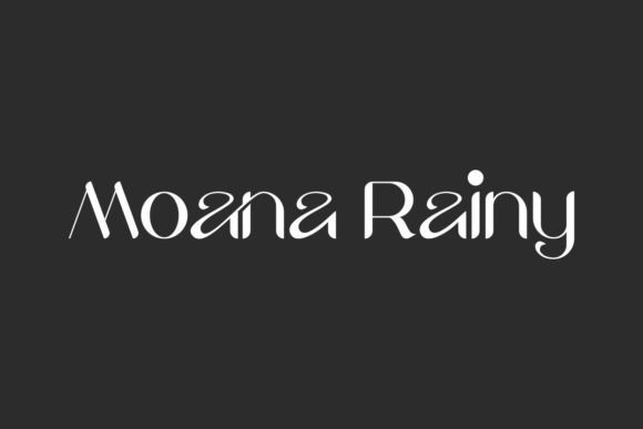 Moana Rainy: A Modern Display Typeface for Digital Design