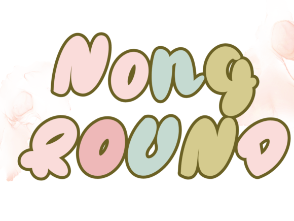 Nong Round: A Playful Display Typeface for Bold Brand Identity