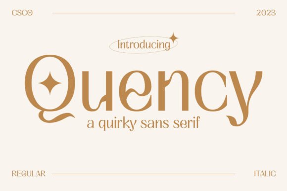 Quency: A Whimsical Display Font for Web Design