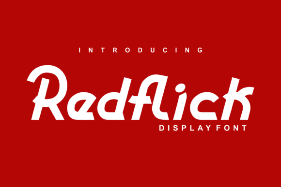 Redflick: A Playful Display Font for Bold Branding