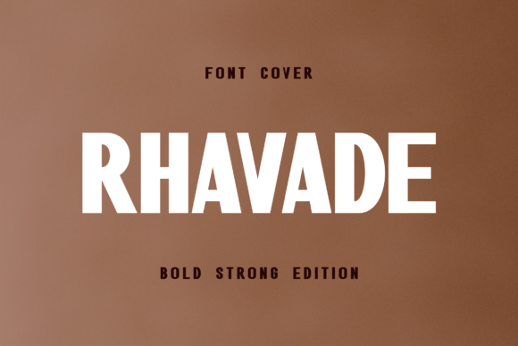 Rhavade: A Bold Display Font for Modern Editorial Design
