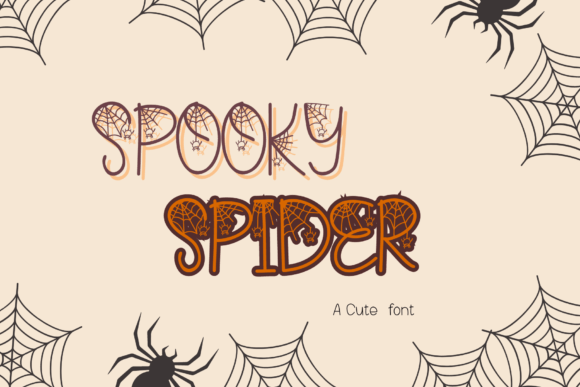 Spooky Spider: A Whimsical Display Font for Memorable Branding