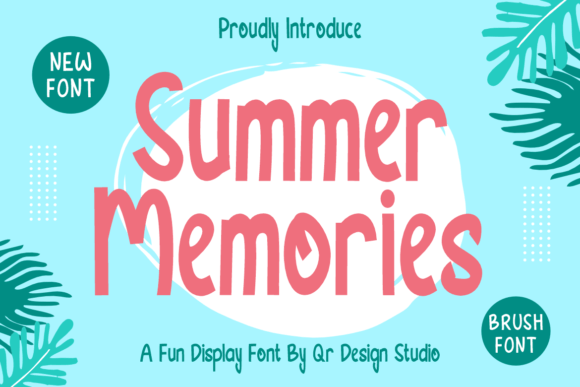 Summer Memories: A Bold Display Font for Authentic Editorial Design